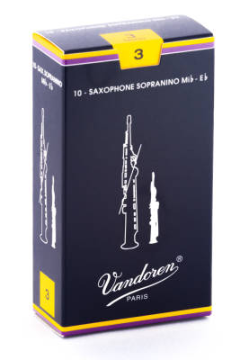 Traditional Sopranino Saxophone Reeds (10/Box) - 3