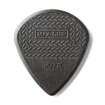 Dunlop - Max Grip Jazz III Player Pack (6 Pack) - Black Carbon Fiber