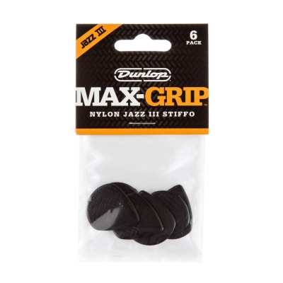 Max Grip Jazz III Player Pack (6 Pack) - Black Stiffo