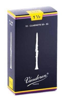 Traditional Bb Clarinet Reeds (10/Box) - 1 1/2