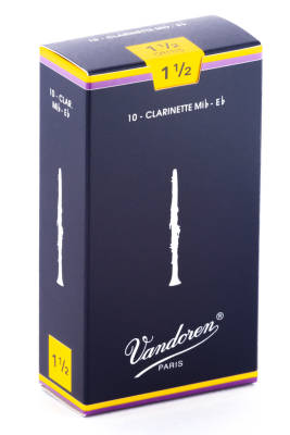 Vandoren - Traditional Eb Clarinet Reeds (10/Box) - 1 1/2
