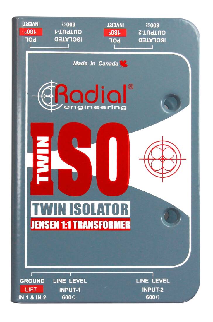 Twin ISO Passive Two Channel Line Level Isolator with Jensen Transformers