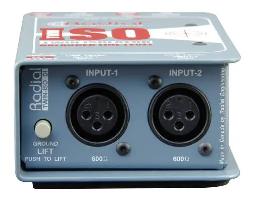 Twin ISO Passive Two Channel Line Level Isolator with Jensen Transformers