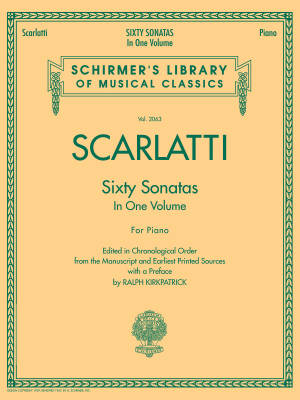 60 Sonatas in One Volume - Scarlatti/Kirkpatrick - Piano - Book