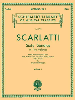 G. Schirmer Inc. - 60 Sonatas, Volume 1 - Scarlatti/Kirkpatrick - Piano - Book
