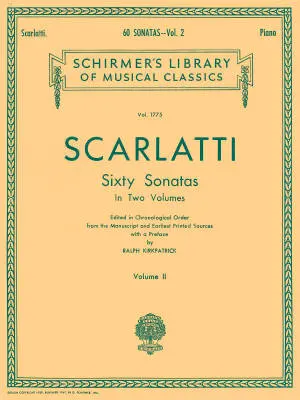 G. Schirmer Inc. - 60 Sonatas, Volume 2 - Scarlatti/Kirkpatrick - Piano - Book