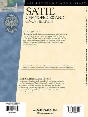 Gymnopedies and Gnossiennes - Satie/Edwards - Piano - Book/Audio Online