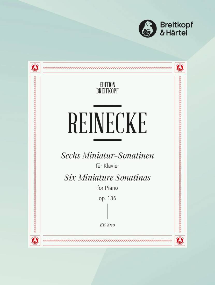 6 Miniature Sonatinas, Op. 136 - Reinecke - Piano - Book