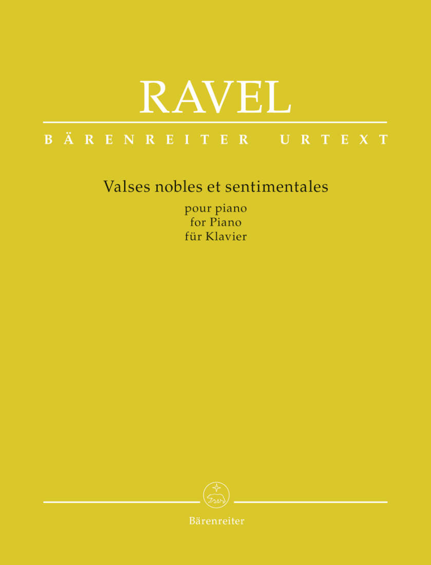 Valses Nobles et Sentimentales - Ravel - Piano - Book