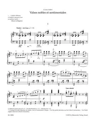 Valses Nobles et Sentimentales - Ravel - Piano - Book