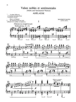 Valses Nobles et Sentimentales - Ravel/Hinson - Piano - Book