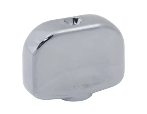 Grover - Large Butterbean Button, Set of 6 - Chrome