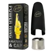 Soprano Saxophone Power Ring Ligature with Cap - Palladium Matte