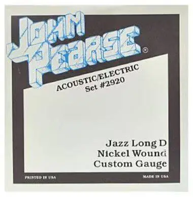 John Pearse - Jazz Heavy Acoustic-Electric Strings 13-56, Long D