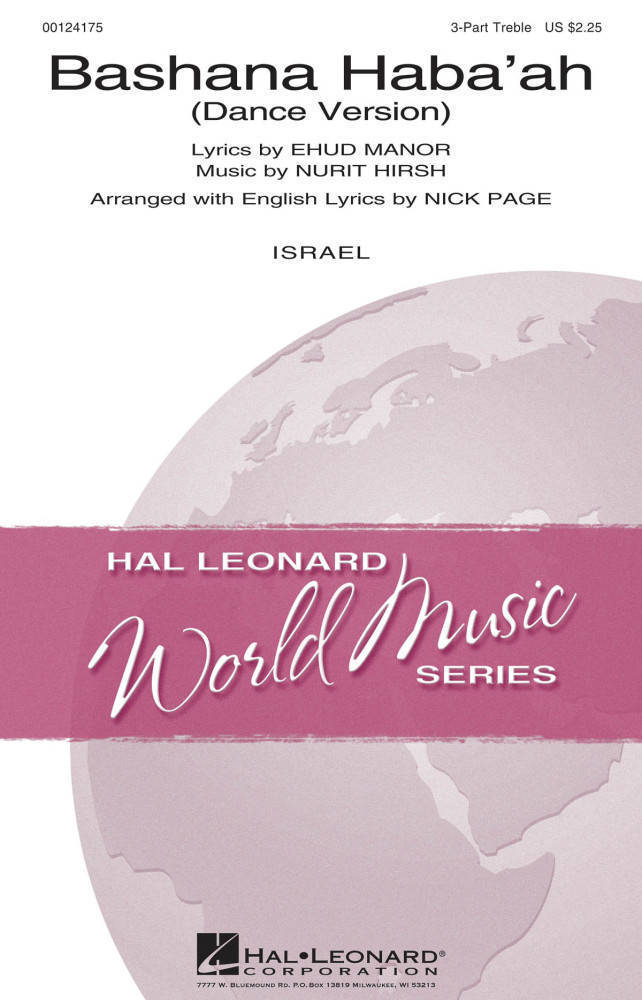 Bashana Haba\'ah - Manor/Hirsh/Page - SSA