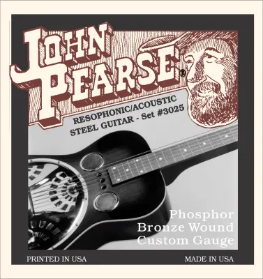 John Pearse - Resophonic Phosphor Bronze Wound Custom Strings