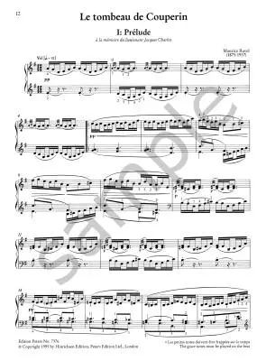 Le Tombeau de Couperin - Ravel/Nichols - Piano - Book