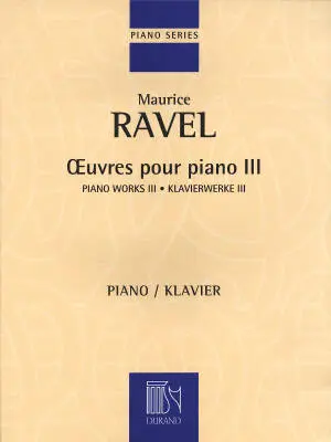 Editions Durand - Oeuvres Pour Piano, Volume 3 - Ravel - Piano - Book