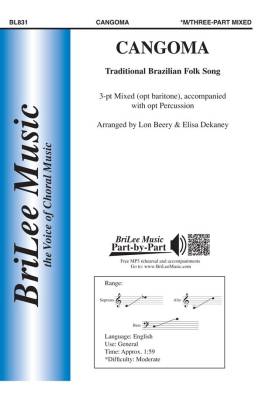 BriLee Music Publishing - Cangoma (Traditional Brazilian Folk Song) - Beery/Dekaney - 3pt Mixed