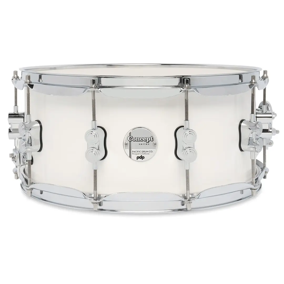 Concept Maple 6.5x14\'\' Snare Drum - Pearlescent White Lacquer