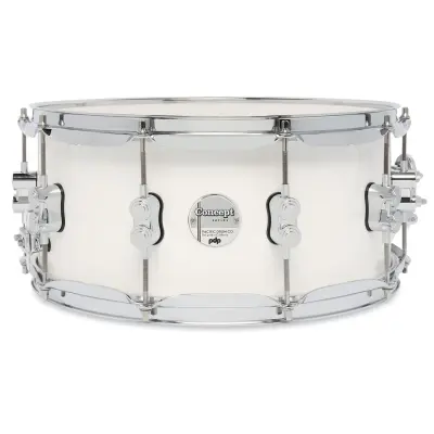 Pacific Drums - Concept Maple 6.5x14 Snare Drum - Pearlescent White Lacquer
