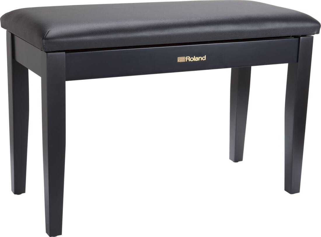 Duet Piano Bench with Storage Compartment - Polished Ebony