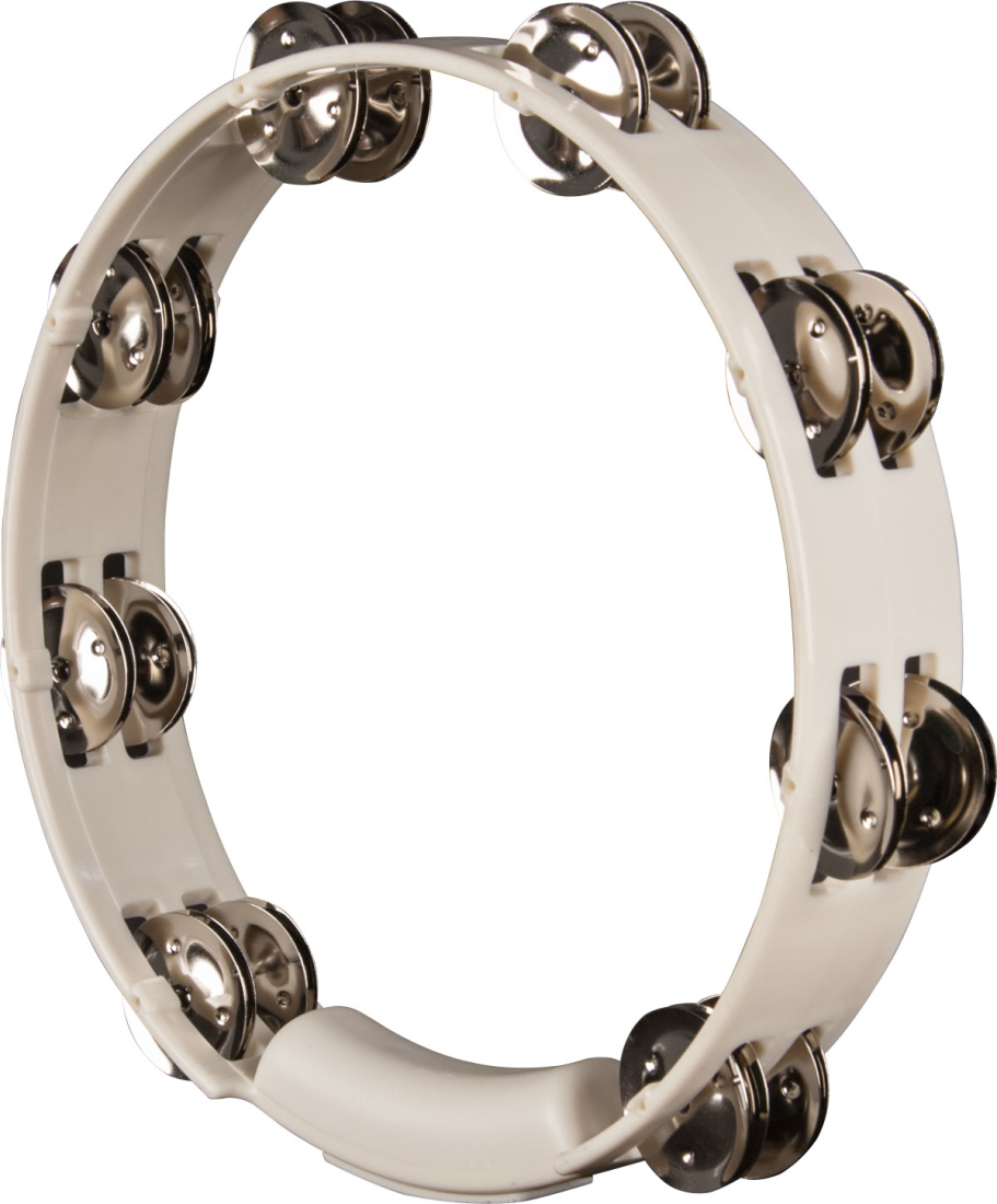 10 Inch True Colours Tambourine White