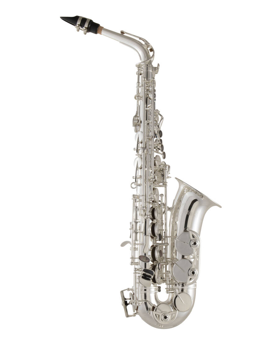 SAS511 Intermediate Alto Saxophone with Case - Silver-Plated