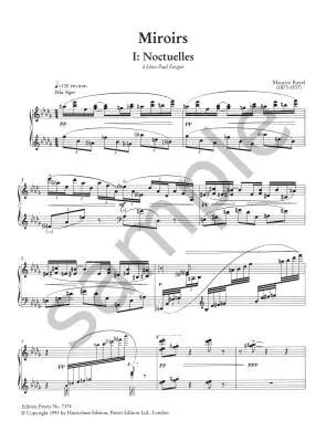 Miroirs - Ravel/Nichols - Piano - Book