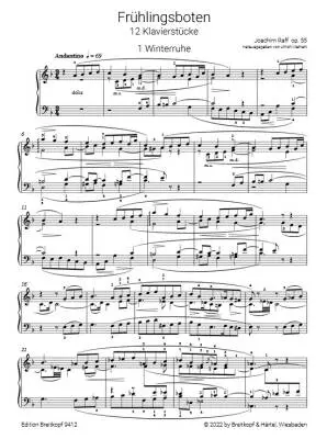 Fruehlingsboten, Op.55 (Heralds of Spring) - Raff/Mahlert - Piano - Book