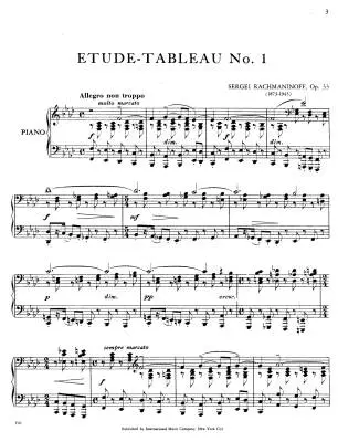 Six Etudes-Tableaux, Opus 33 - Rachmaninoff - Piano - Book