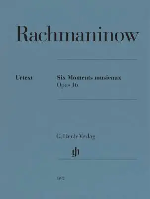 G. Henle Verlag - Six Moments Musicaux, Op. 16 - Rachmaninoff/Rahmer - Piano - Book