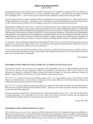 Rachmaninoff Piano Anthology: 27 Pieces for Piano - Book