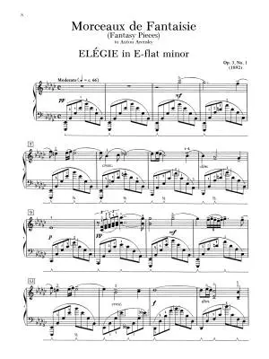 Fantasy Pieces, Opus 3 - Rachmaninoff/Baylor - Piano - Book