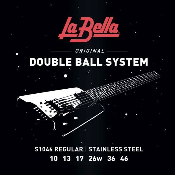 Double Ball Electric Guitar Strings, Regular 10-46