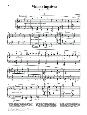 Visions Fugitives, Op. 22 - Prokoviev/Gertsch - Piano - Book