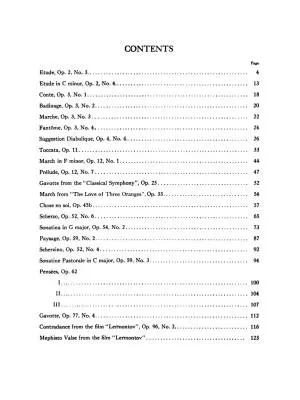 Selected Works - Prokofiev/Balogh - Piano - Book