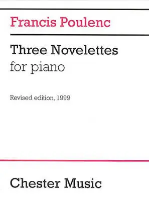 Chester Music - Three Novelettes - Poulenc/Sachania - Piano - Book