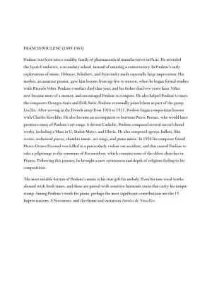 Selected Piano Pieces - Poulenc - Piano - Book