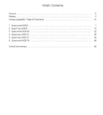 Six Suites for Harpsichord - Muffat/Wilson - Book