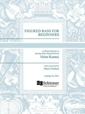 ECS Publishing - Figured Bass for Beginners - Keaney - Harpsichord/Organ - Book
