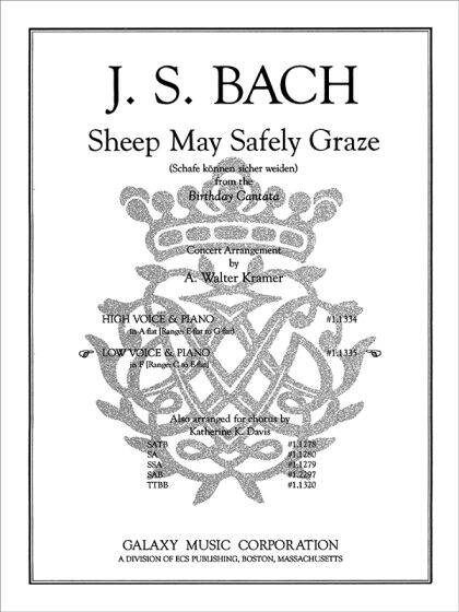 Sheep May Safely Graze - Bach/Kramer - Choral Octavo - SATB Accompanied
