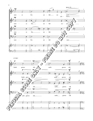 Earth Grown Old  - Rossetti/Langager - SATB divisi