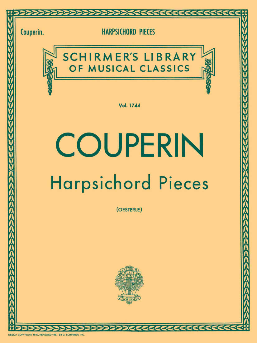Harpsichord Pieces - Couperin/Oesterle - Harpsichord - Book