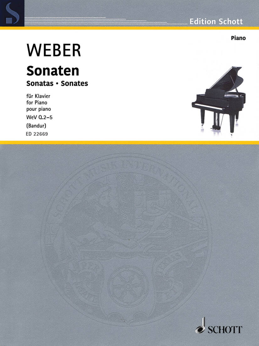 Sonatas - Weber/Bandur - Piano - Book