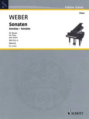 Schott - Sonatas - Weber/Bandur - Piano - Book