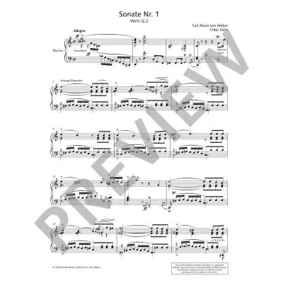 Sonatas - Weber/Bandur - Piano - Book