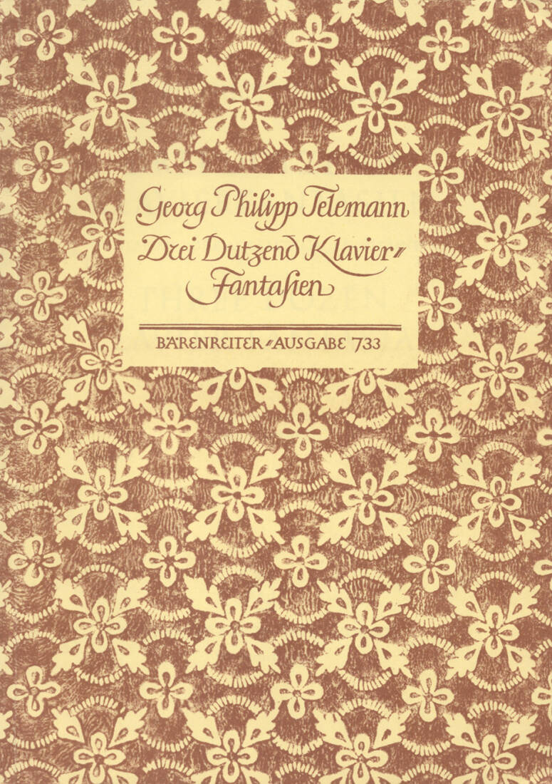 Three Dozen Piano Fantasies - Telemann - Piano - Book