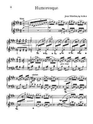 13 Pieces, Op. 76 - Sibelius - Piano - Book