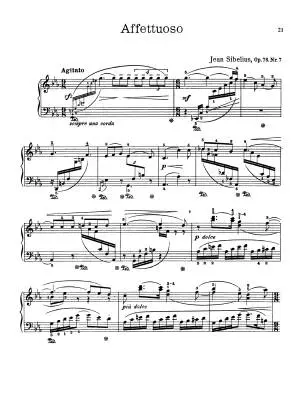 13 Pieces, Op. 76 - Sibelius - Piano - Book
